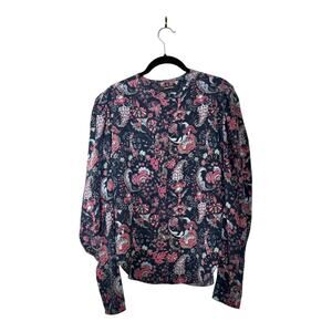 Isabel Marant BAVALI TOP IN FADED NIGHT Size 38